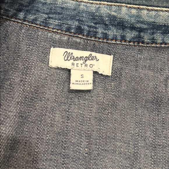 Wrangler Retro Light Blue Denim Shirt - Picture 4 of 4
